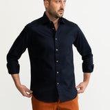 The Calimani Cotton Ignifugé Shirt - Dark Blue