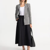 The Mureș Denim Skirt - Black