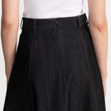 The Mureș Denim Skirt - Black