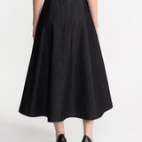 The Mureș Denim Skirt - Black