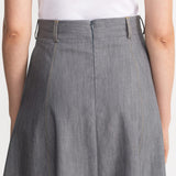 The Mureș Denim Skirt - Grey