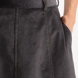 The Mures Corduroy Skirt - Light Grey
