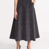 The Mures Corduroy Skirt - Light Grey