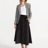 The Mures Corduroy Skirt - Charcoal Grey