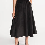 The Mures Corduroy Skirt - Charcoal Grey