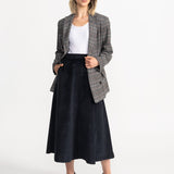 The Mures Corduroy Skirt - Navy Blue