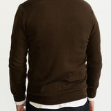 Der Monor-Cardigan aus 100 % Wolle – Braun