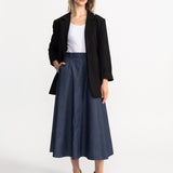 The Mureș Denim Skirt - Blue