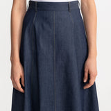 The Mureș Denim Skirt - Blue