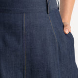 The Mureș Denim Skirt - Blue