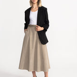 The Mures Corduroy Skirt - Beige