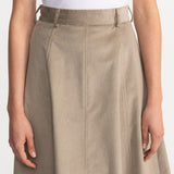 The Mures Corduroy Skirt - Beige