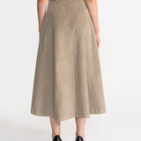 The Mures Corduroy Skirt - Beige