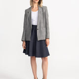 The Argeș Cotton Skirt - Navy