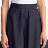 The Argeș Cotton Skirt - Navy