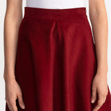 The Argeș Corduroy Skirt - Red