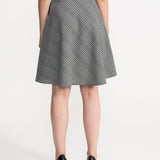 The Argeș Wool Skirt - Black & White Checkered