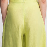 Vedere spate - Detaliu talie pantaloni palazzo fistic – in francez 160gsm, De IONESCU România