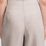 Pantaloni din in "Deva" – Bej