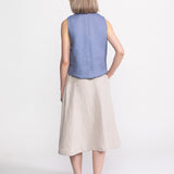 The Midi Hemp Skirt - Beige