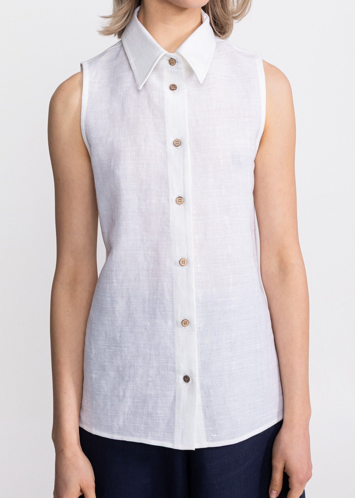 Cămașă din Canepa ”Bârsana” – Alb