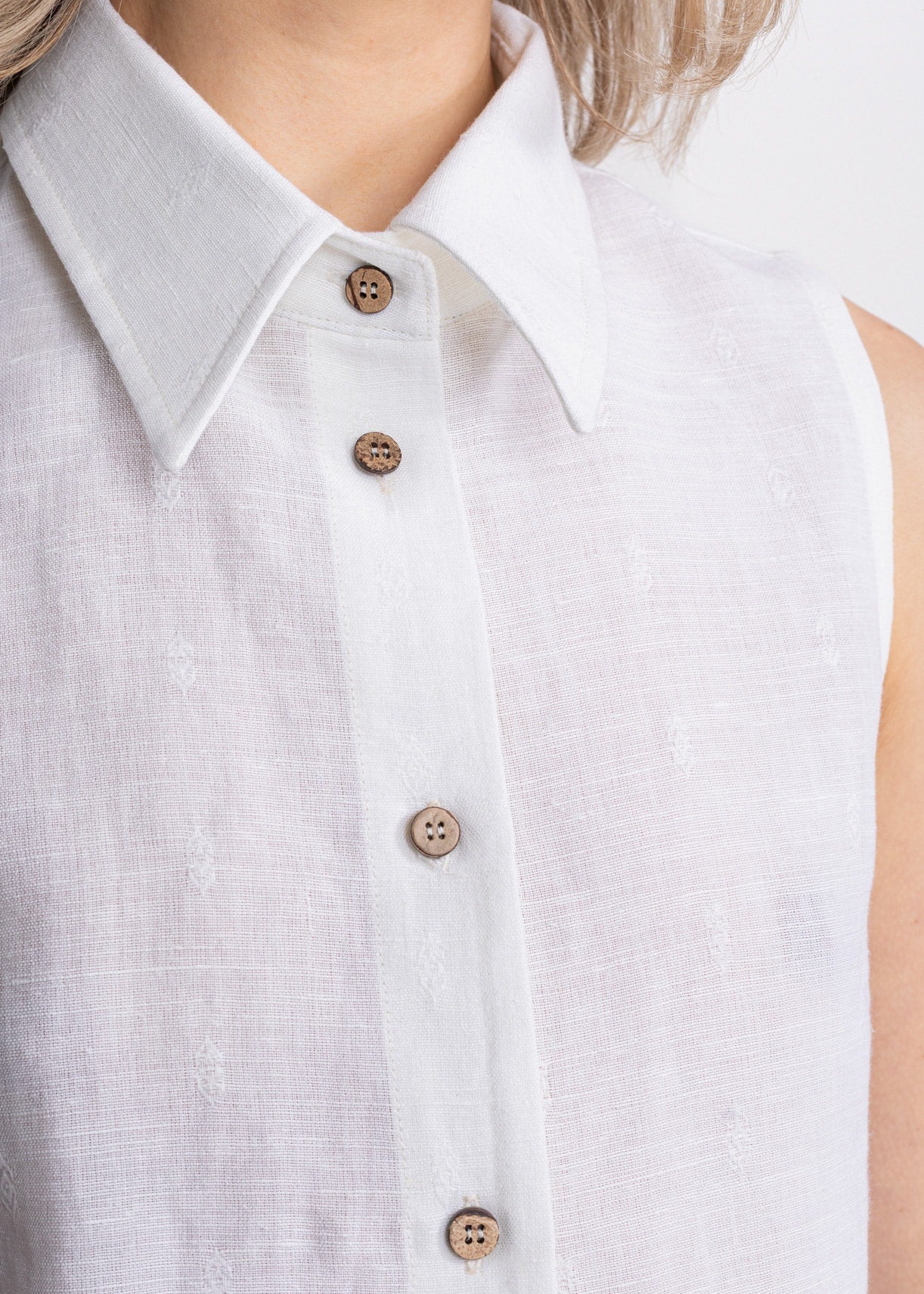 Cămașă din Canepa ”Bârsana” – Alb