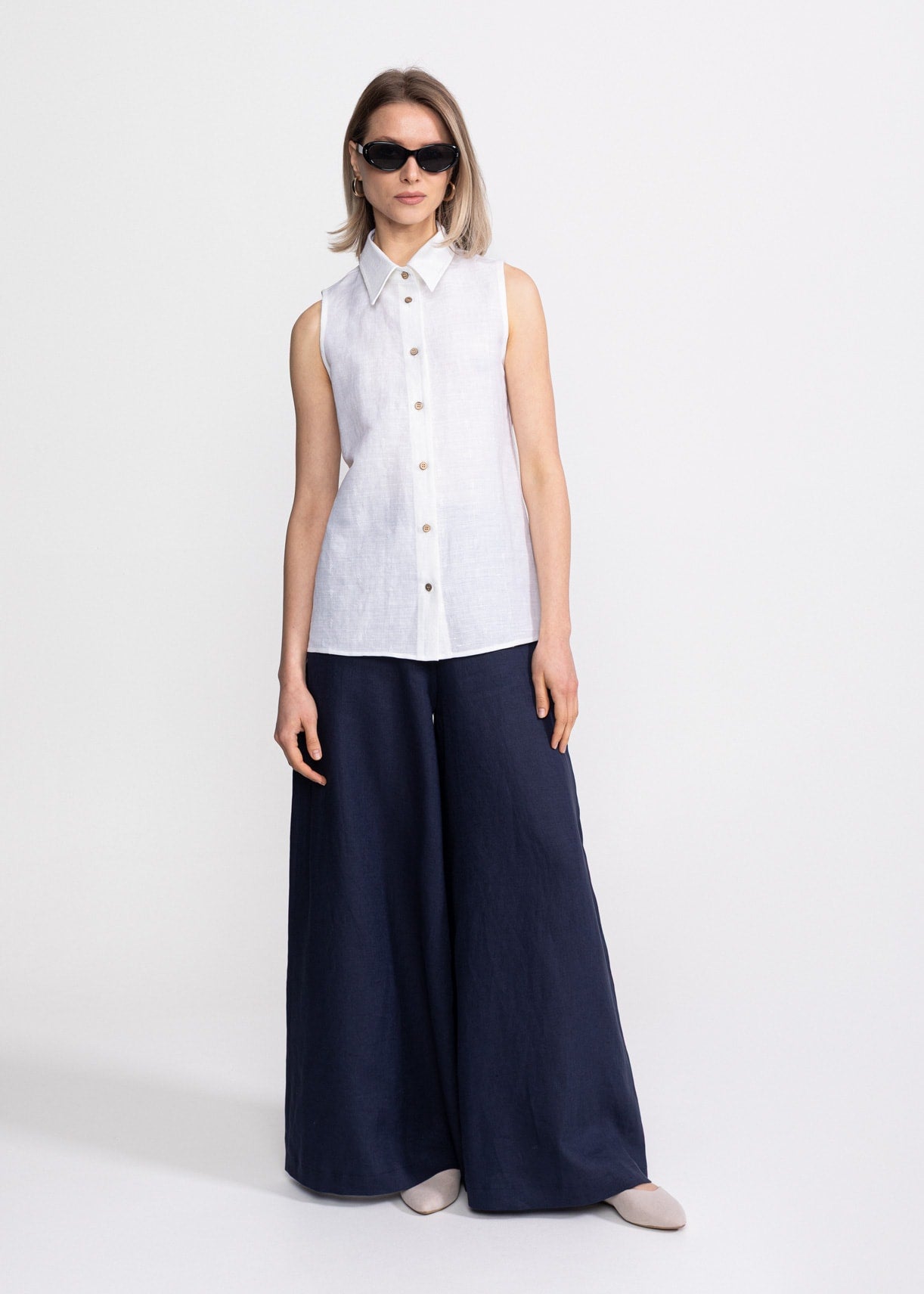 Cămașă din Canepa ”Bârsana” – Alb