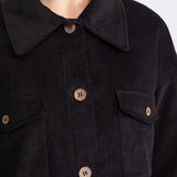 The "Sibiel" Organic Corduroy Jacket – Black