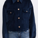 The "Sibiel" Organic Corduroy Jacket – Blue