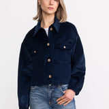 The "Sibiel" Organic Corduroy Jacket – Blue