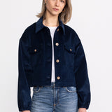 The "Sibiel" Organic Corduroy Jacket – Blue