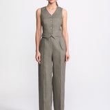 The ”Figa” Linen Trousers - Khaki
