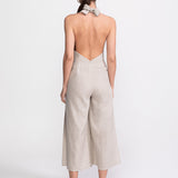 Eforie Linen Jumpsuit – Beige