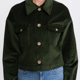 The "Sibiel" Organic Corduroy Jacket – Forest Green