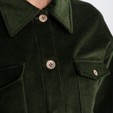 The "Sibiel" Organic Corduroy Jacket – Forest Green