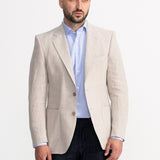 The Peles Egyptian Cotton Shirt - Light Blue with White Stripes