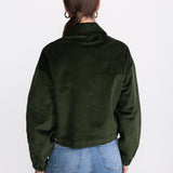 The "Sibiel" Organic Corduroy Jacket – Forest Green