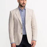 The Peles Egyptian Cotton Shirt - Grey with White Stripes