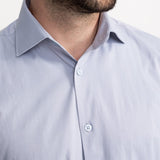 The Peles Egyptian Cotton Shirt - Light Grey