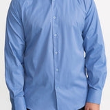 The Peles Egyptian Cotton Shirt - Ocean Blue
