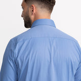 The Peles Egyptian Cotton Shirt - Ocean Blue
