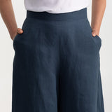 The Palazzo Linen Pants - Nocturne