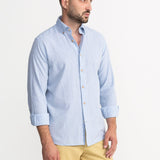 The Godeanu Linen Shirt - Mist Blue