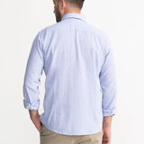 The "Godeanu" Linen Shirt - Sky Blue