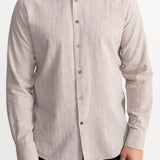 The "Godeanu" Linen Shirt - Beige