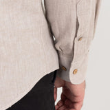 The "Godeanu" Linen Shirt - Beige