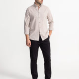 The "Godeanu" Linen Shirt - Beige