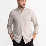 The "Godeanu" Linen Shirt - Beige