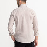 The "Godeanu" Linen Shirt - Beige