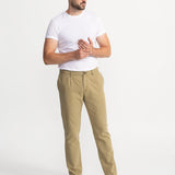 The Codru Linen Trousers - Beige